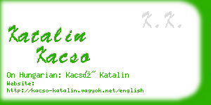 katalin kacso business card